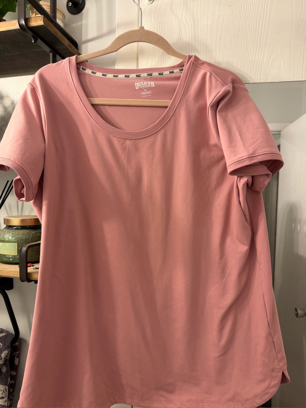 Duluth Trading Co Women's Short Sleeve Tee in Dusty Rose